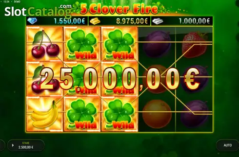 Οθόνη4. 5 Clover Fire Κουλοχέρης 