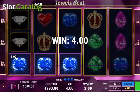 Οθόνη4. Jewels Beat Κουλοχέρης