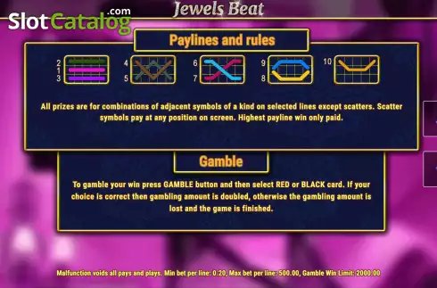 Οθόνη6. Jewels Beat Κουλοχέρης