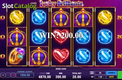 Οθόνη3. Lucky Brilliants Κουλοχέρης