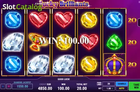 Οθόνη4. Lucky Brilliants Κουλοχέρης
