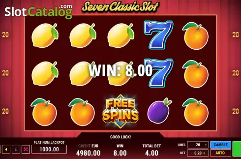 Οθόνη4. Seven Classic Slot Κουλοχέρης 