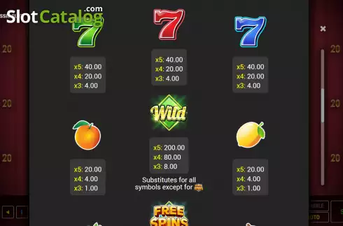 Οθόνη7. Seven Classic Slot Κουλοχέρης 