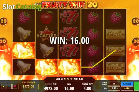 Οθόνη4. Fruity Win 20 Κουλοχέρης