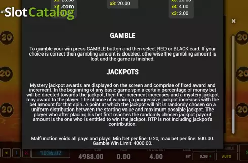 Οθόνη8. Fruity Win 20 Κουλοχέρης