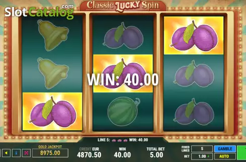 Οθόνη3. Classic Lucky Spin Κουλοχέρης