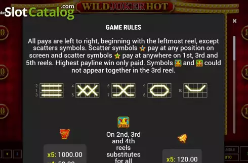 Οθόνη6. Wild Joker Hot Κουλοχέρης