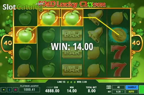 Οθόνη3. Wild Lucky Clover Κουλοχέρης