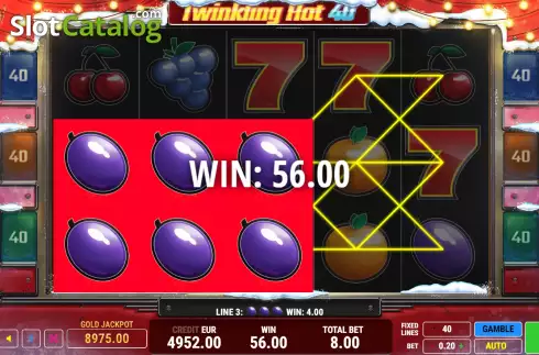 Οθόνη4. Twinkling Hot 40 Christmas Κουλοχέρης