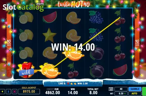 Οθόνη4. Turbo Hot 40 Christmas Κουλοχέρης 