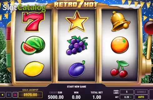 Οθόνη2. Retro 7 Hot Christmas Κουλοχέρης