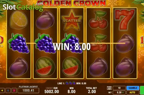 Οθόνη3. Golden Crown Christmas Κουλοχέρης