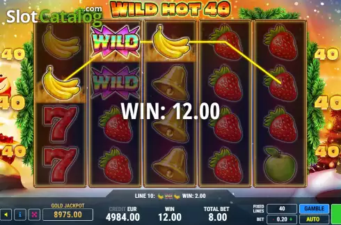 Οθόνη3. Wild Hot 40 Christmas Κουλοχέρης