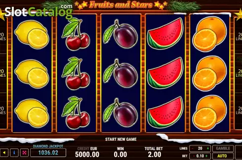 Οθόνη2. Fruits and Stars Christmas Κουλοχέρης