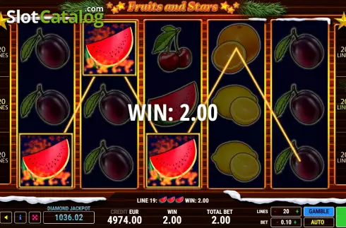 Οθόνη3. Fruits and Stars Christmas Κουλοχέρης