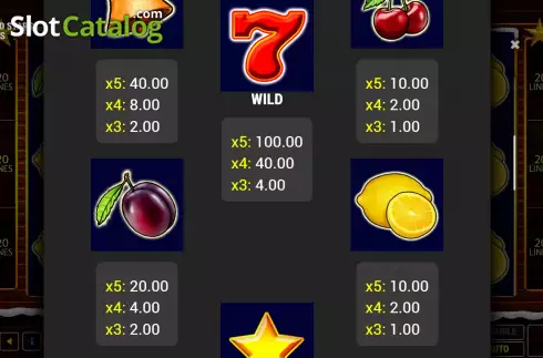 Οθόνη7. Fruits and Stars Christmas Κουλοχέρης