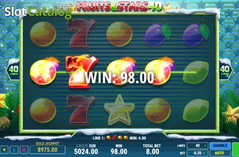 Οθόνη3. Fruits and Stars 40 Christmas Κουλοχέρης