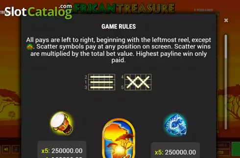 Οθόνη5. African Treasure Κουλοχέρης