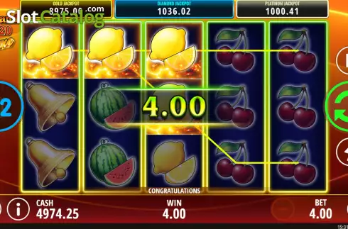 Οθόνη3. Fruits and Stars 20 Deluxe Κουλοχέρης 
