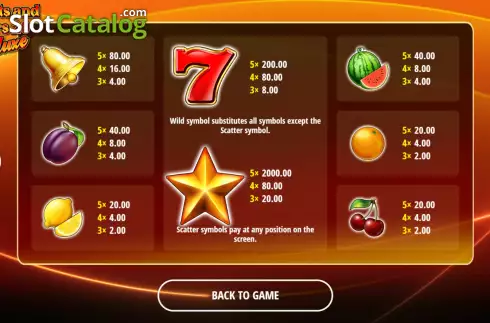 Οθόνη6. Fruits and Stars 20 Deluxe Κουλοχέρης 