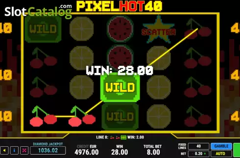 Οθόνη3. Pixel Hot 40 Κουλοχέρης 