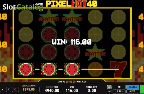 Οθόνη4. Pixel Hot 40 Κουλοχέρης 