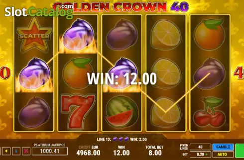 Οθόνη3. Golden Crown 40 Κουλοχέρης