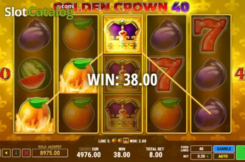 Οθόνη4. Golden Crown 40 Κουλοχέρης