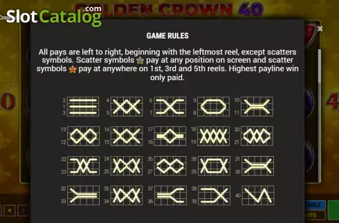 Οθόνη6. Golden Crown 40 Κουλοχέρης