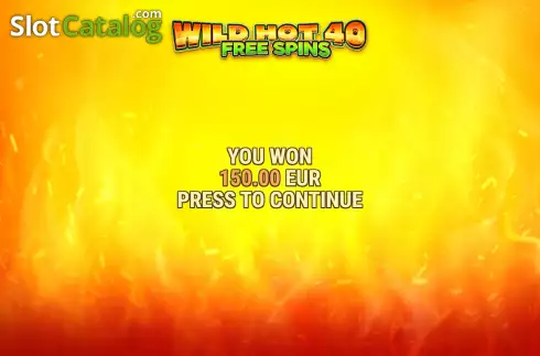 Οθόνη9. Wild Hot 40 Free Spins Κουλοχέρης