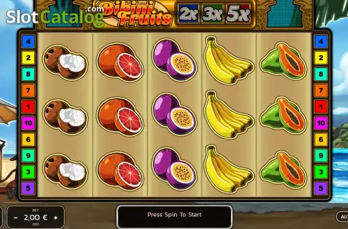 Οθόνη2. Bikini Fruits Κουλοχέρης