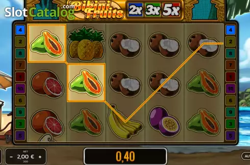 Οθόνη3. Bikini Fruits Κουλοχέρης
