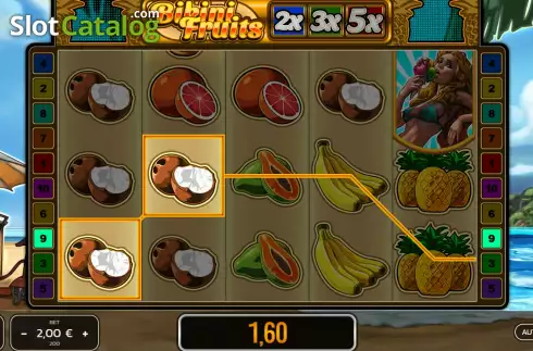 Οθόνη4. Bikini Fruits Κουλοχέρης