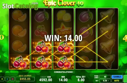 Οθόνη4. Epic Clover 40 Κουλοχέρης