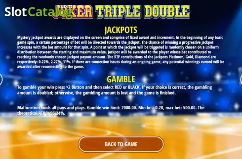 Οθόνη9. Joker Triple Double Κουλοχέρης