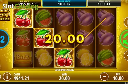 Οθόνη3. Winning Clover 5 Extreme Κουλοχέρης