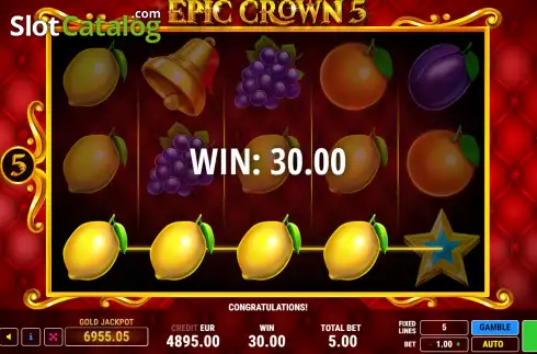 Οθόνη3. Epic Crown 5 Κουλοχέρης