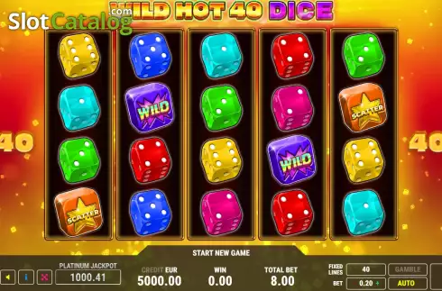 Οθόνη2. Wild Hot 40 Dice Κουλοχέρης