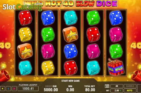 Οθόνη2. Wild Hot 40 Blow Dice Κουλοχέρης