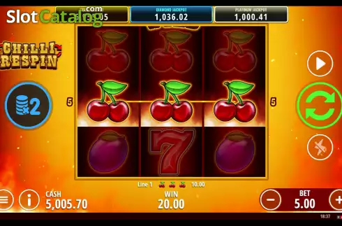 Οθόνη3. Chilli Respin Κουλοχέρης