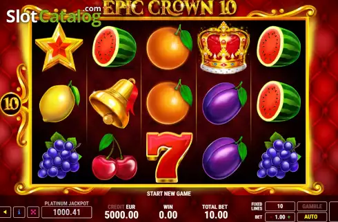 Οθόνη2. Epic Crown 10 Κουλοχέρης