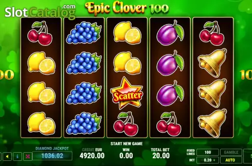 Οθόνη2. Epic Clover 100 Κουλοχέρης