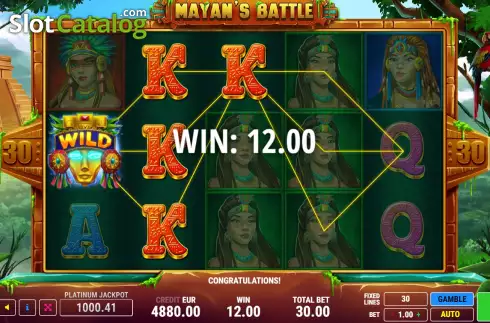 Οθόνη3. Mayan's Battle Κουλοχέρης
