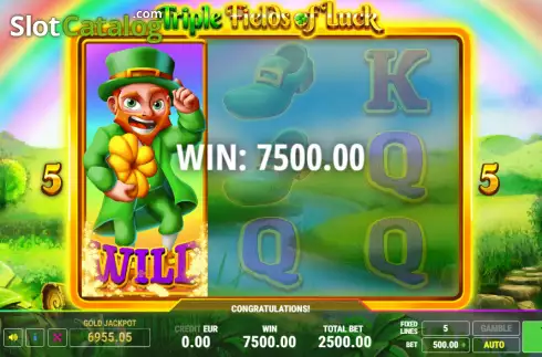 Οθόνη3. Triple Fields of Luck Κουλοχέρης