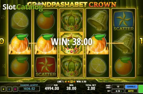 Οθόνη3. Grandpashabet Crown Κουλοχέρης