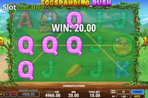 Οθόνη3. Eggspanding Rush Κουλοχέρης
