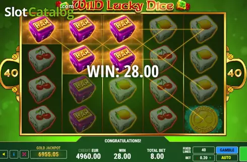 Οθόνη3. Wild Lucky Dice Κουλοχέρης