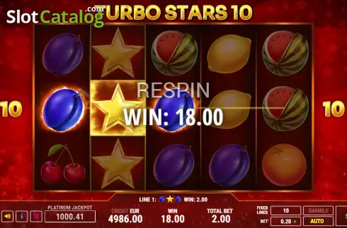Οθόνη3. Turbo Stars 10 Κουλοχέρης