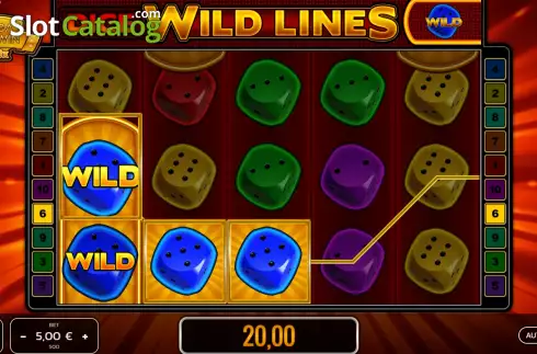 Οθόνη3. Dice Wild Lines Κουλοχέρης