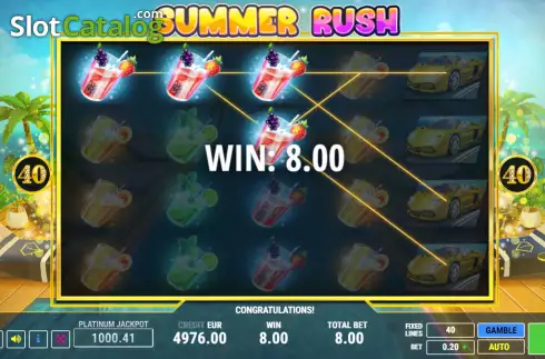 Οθόνη3. Summer Rush Κουλοχέρης